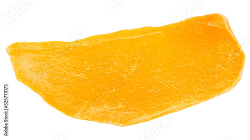 Dried Mango, isolated on white background, clipping path, full depth of field