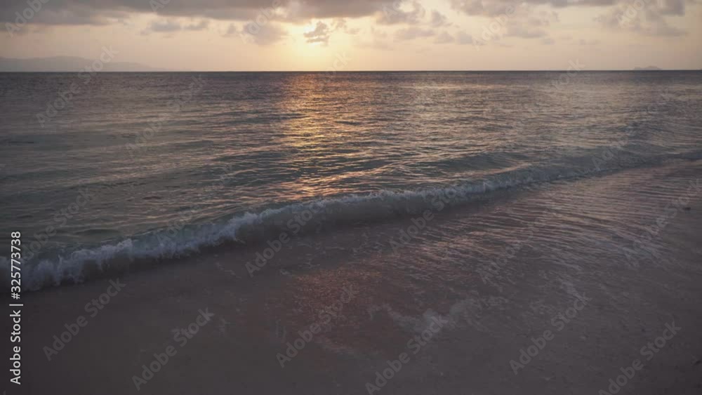 Tropical beach at sunset nature background Tropical beach at sunset nature background