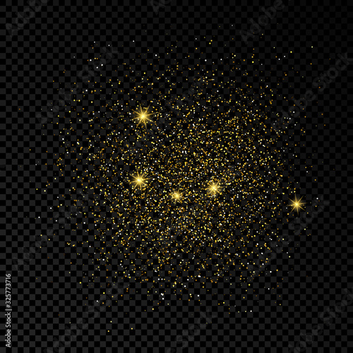 Golden glittering vector backdrop 