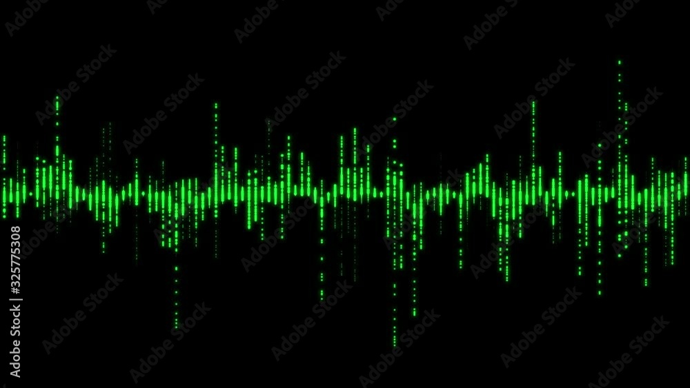 Music equalizer, audio waves or sound frequency in lines, digital player waveform, hud for sound technology or tune bar, recorder signal. Available in 4K video render footage. Music equalizer, audio waves or sound frequency in lines, digital player waveform, hud for sound technology or tune bar, recorder signal. Available in 4K video render footage.