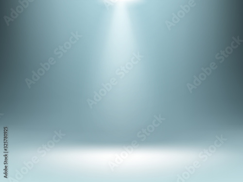 Grey gradient background with spotlights illumination