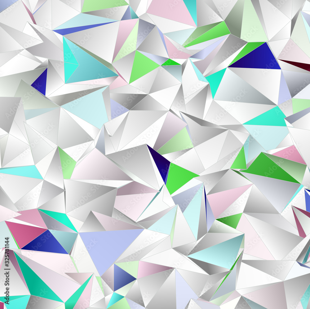 Obraz premium Triangular 3d, modern background
