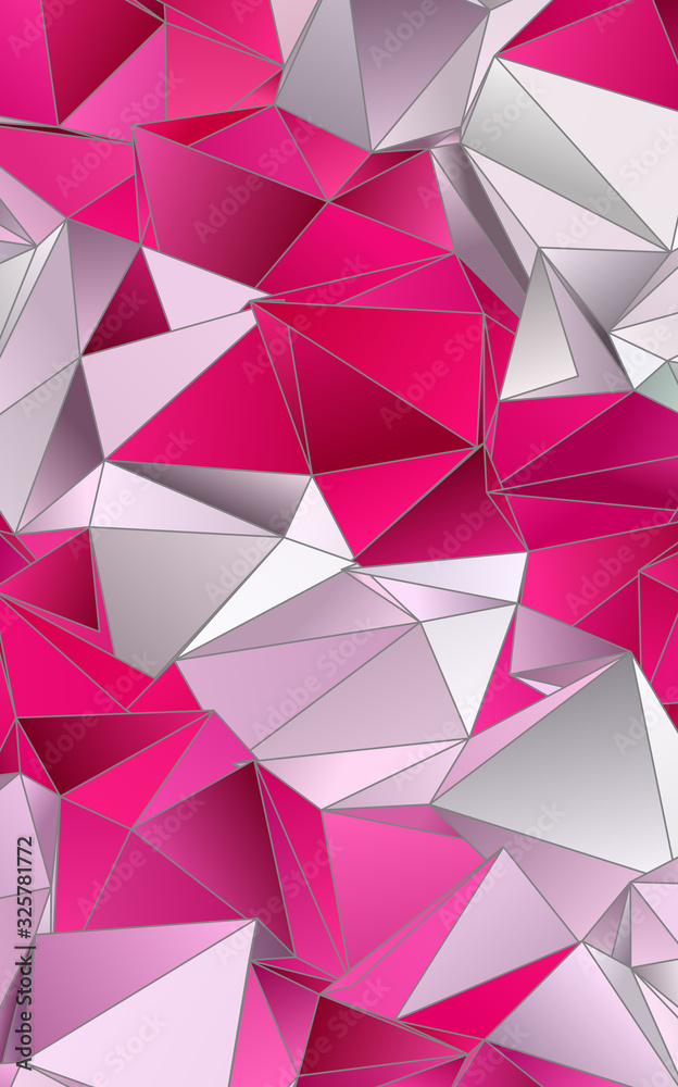 Obraz premium Triangular 3d, modern background