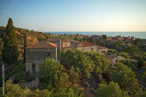Old fortress in Kardamyli, Greece, Peloponnese