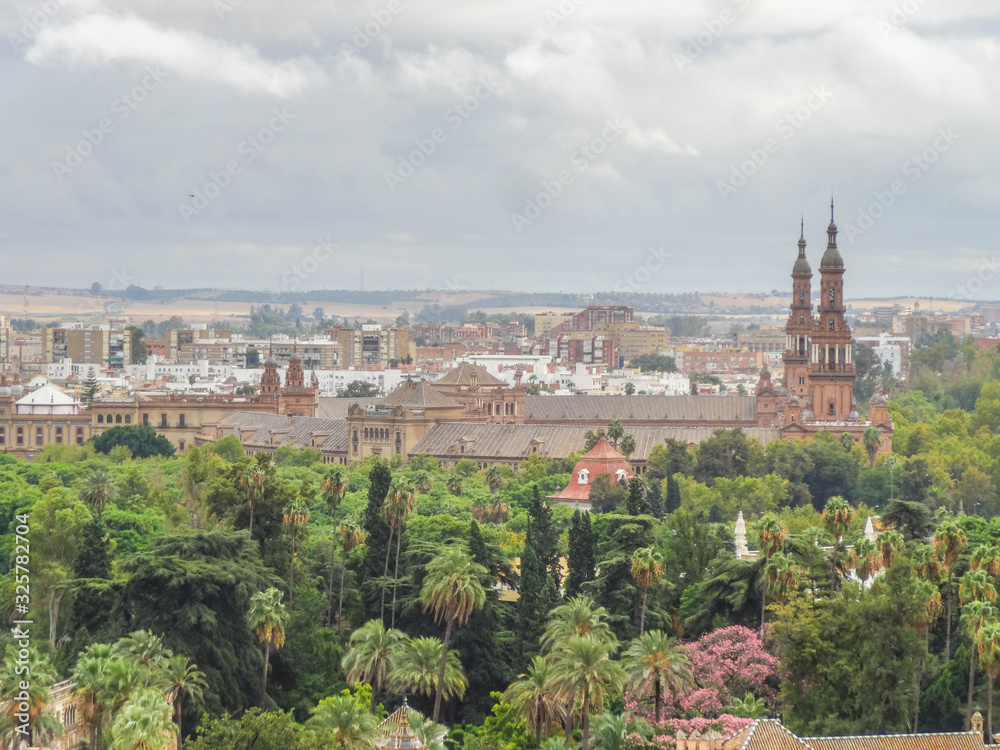 Sevilla Panorama, Altstadt und Sehenswürdigkeiten