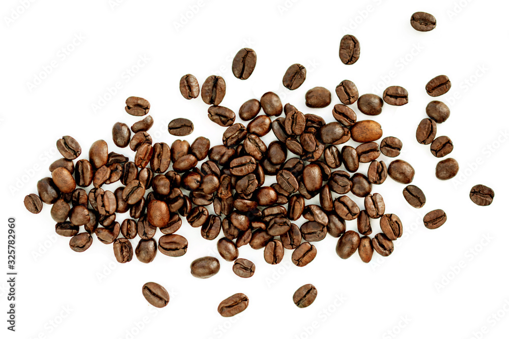 coffee beans on white background coffee beans on white background