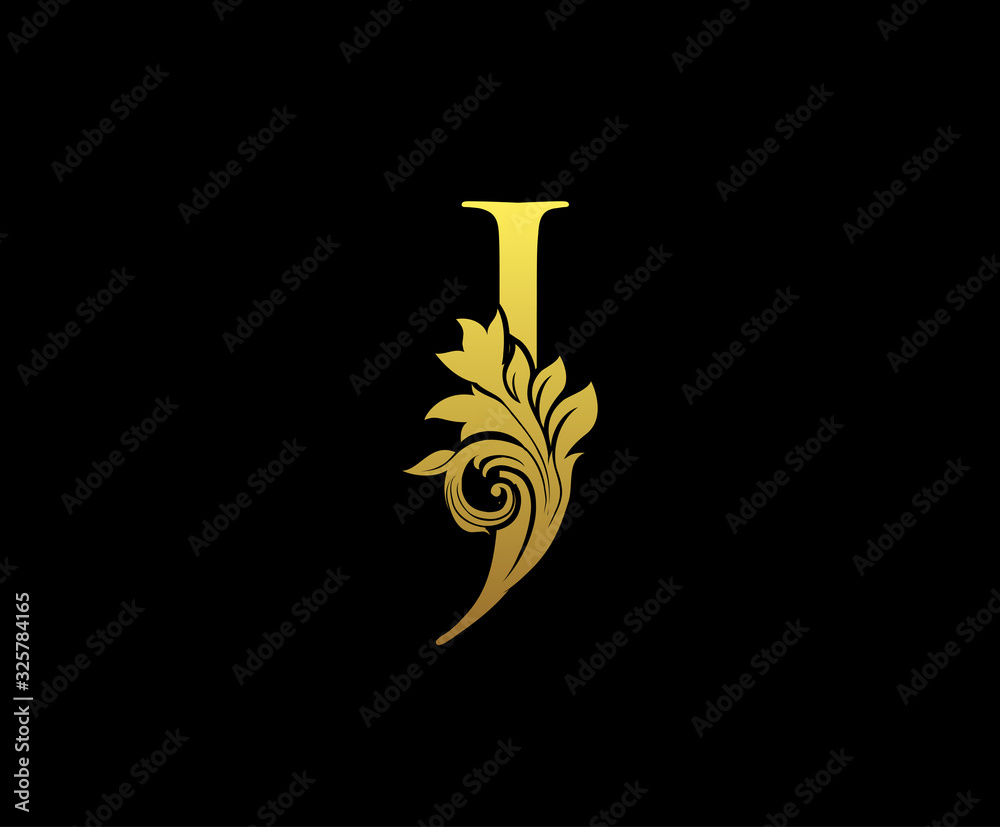 Golden Letter J Logo Icon . Initial Letter J Design Vector Luxury Gold Color.Print monogram initials stamp sign symbol. Golden Letter J Logo Icon . Initial Letter J Design Vector Luxury Gold Color.Print monogram initials stamp sign symbol.