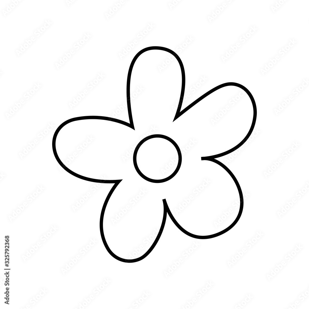 Flower vector on white background. flower icon image. flower icon vector illustration for graphic and web design. Flower vector on white background. flower icon image. flower icon vector illustration for graphic and web design.