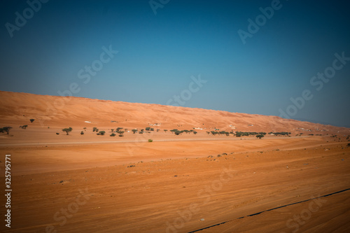 Wahiba Sands desert road, Oman
