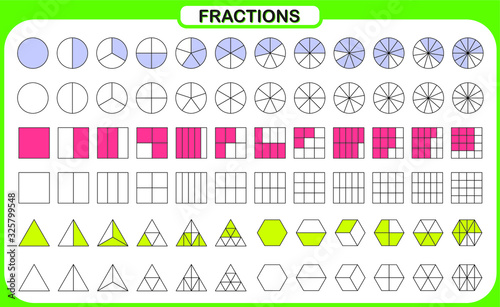 mathematics and geometry, Simplifying Fractions on white background vector illustration, Fraction Calculator