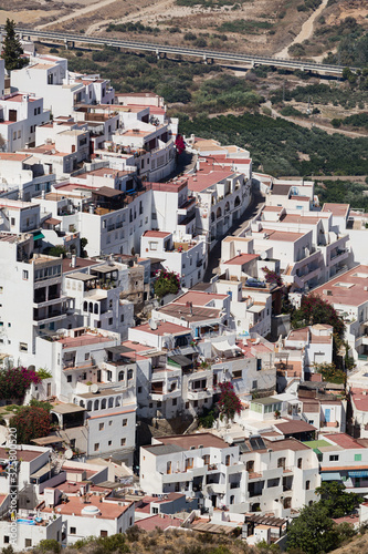 White Facades of Buildings in Mojacar, Spain © ptnphotof