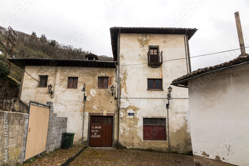 Cangas del Narcea, Spain. Views of the streets and houses in this traditional town in Asturias photo