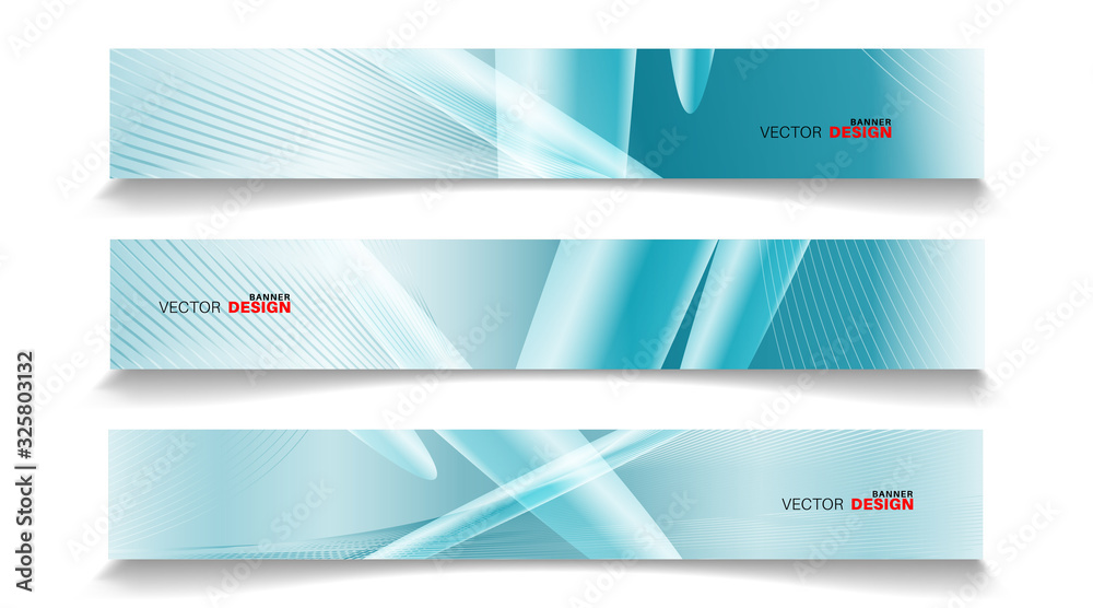 Abstract vector design banner template with light effect background