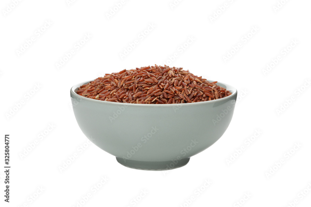 Bowl with rice isolated on white background Bowl with rice isolated on white background