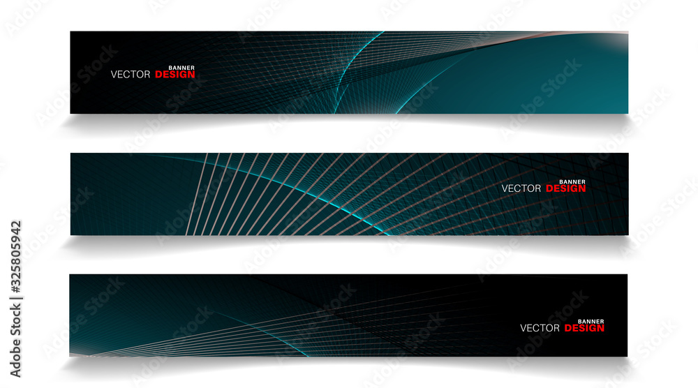 Abstract vector design banner template with light effect background Abstract vector design banner template with light effect background