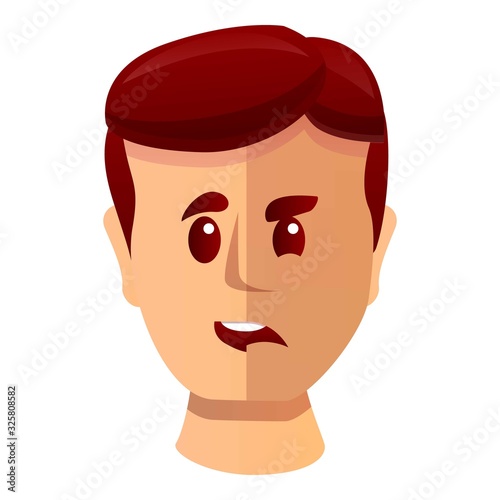 Bipolar disorder icon. Cartoon of bipolar disorder vector icon for web design isolated on white background