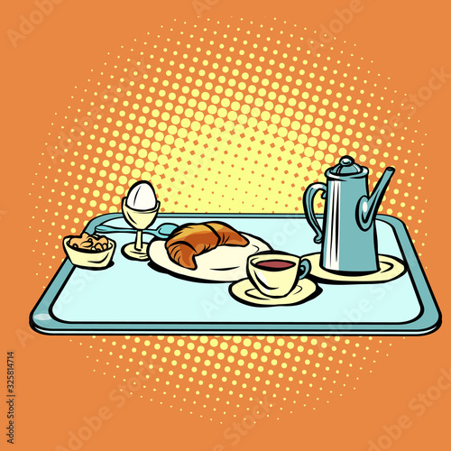 continental Breakfast on a tray