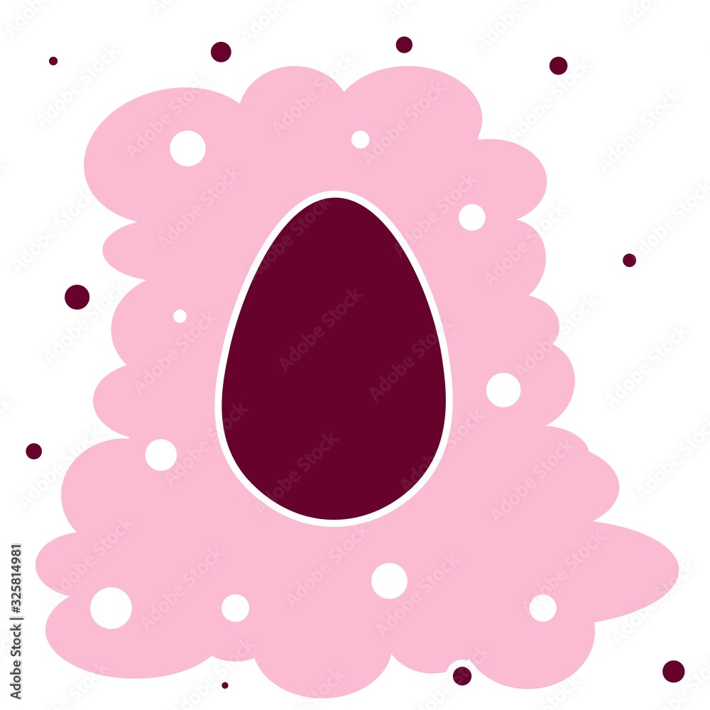 cute colorful easter egg illustration cute colorful easter egg illustration