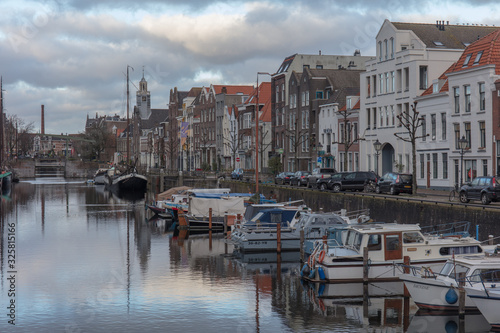 Rotterdam historical buildings and cityscape