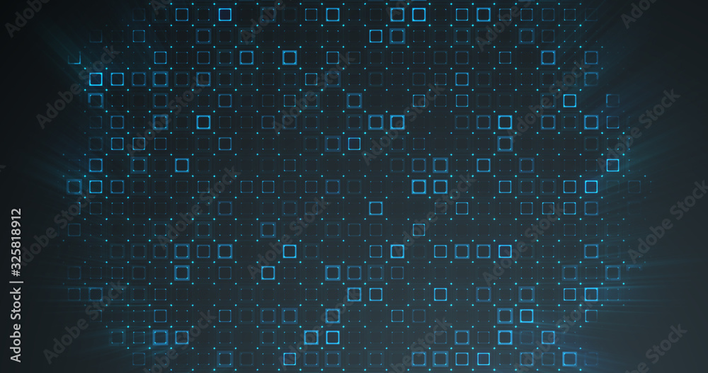 Abstract grid shape landscape background. 3D rendering Abstract grid shape landscape background. 3D rendering