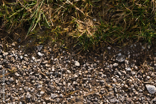 dirt road small pebbles and...