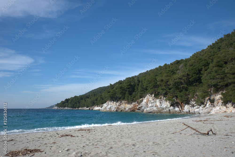 Kastani beach . Skopelos island . Sporades , Greece Beutiful beaches .