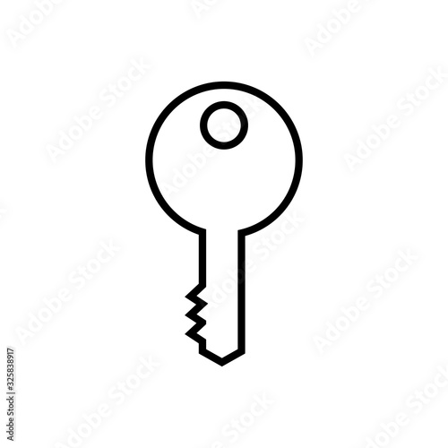 key house door isolated icon