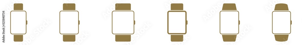 Smart Watch Digital Icon Gold | Smart Watches Illustration | Sport Wristwatch Symbol | Wrist Watch Logo | Fitness Display Sign | Isolated | Variations Smart Watch Digital Icon Gold | Smart Watches Illustration | Sport Wristwatch Symbol | Wrist Watch Logo | Fitness Display Sign | Isolated | Variations