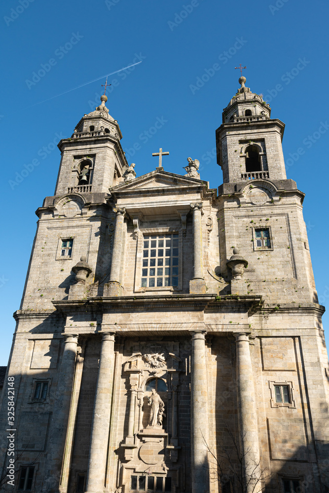 San Francisco church facade Santiago de Compostela, Spain
