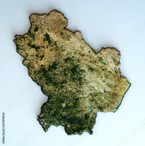 Tableau sur toile Satellite view of the Basilicata region