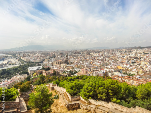 Malaga, Andalusien, Spanien - Altstadt und Sehenswürdigkeiten - Panorama
