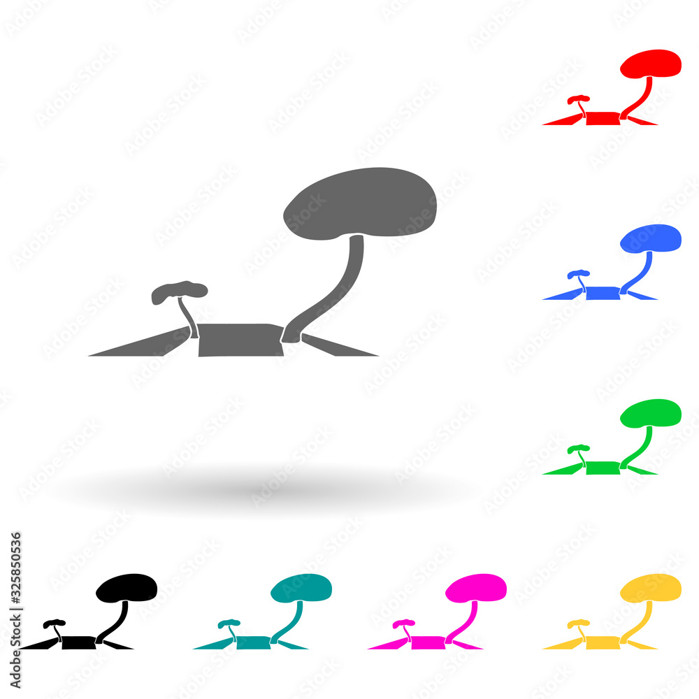 Trees multi color style icon. Simple glyph, flat vector of park and landscape icons for ui and ux, website or mobile application Trees multi color style icon. Simple glyph, flat vector of park and landscape icons for ui and ux, website or mobile application