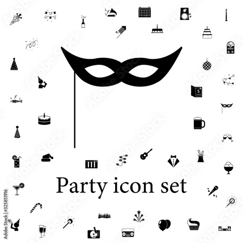flapper icon. party icons universal set for web and mobile