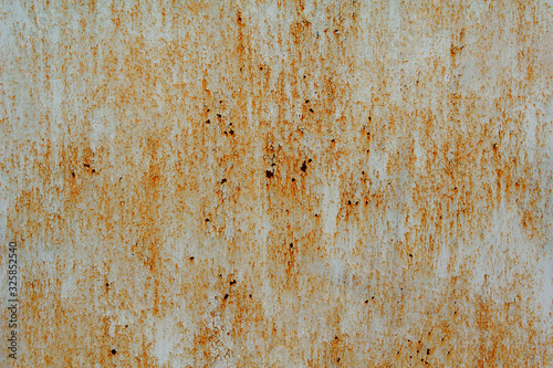 Old painted metal sheet gray orange color with rust