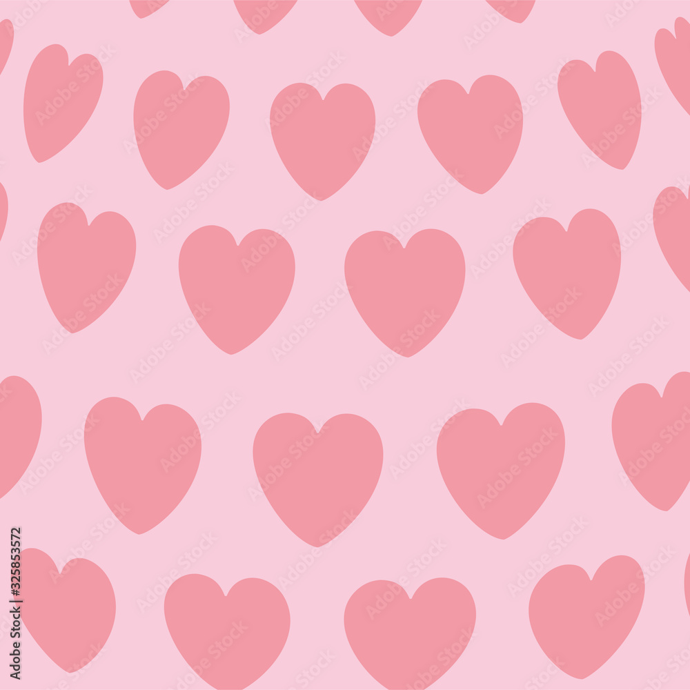 Isolated hearts background vector design