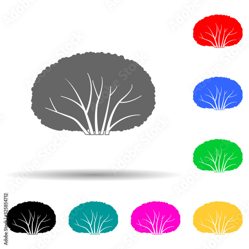 gooseberry tree multi color style icon. Simple glyph, flat vector of plants icons for ui and ux, website or mobile application