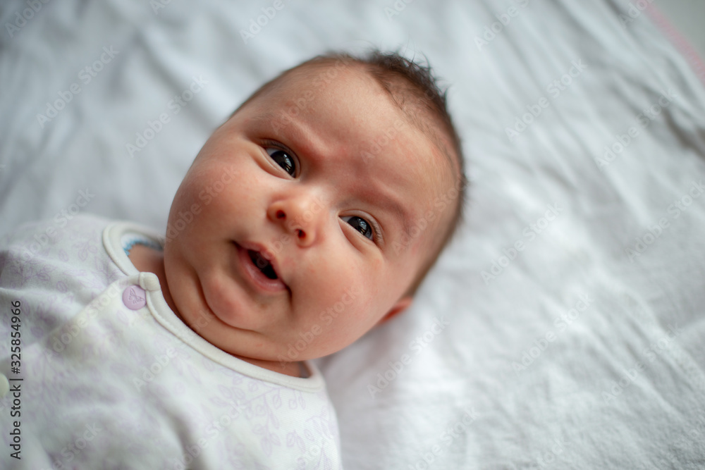 Portrait of a little newborn girl Portrait of a little newborn girl