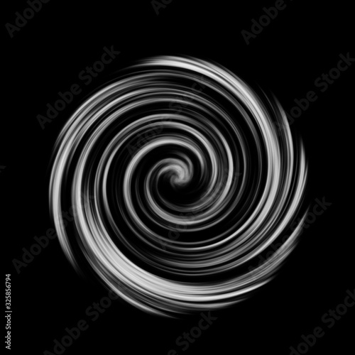 Abstract galaxy cosmic background. Hyper jump into another galaxy. Black white swirls, vortex. 