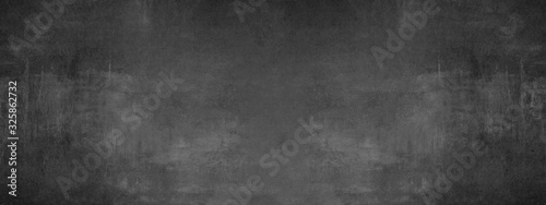 black stone concrete texture background anthracite panorama banner long 