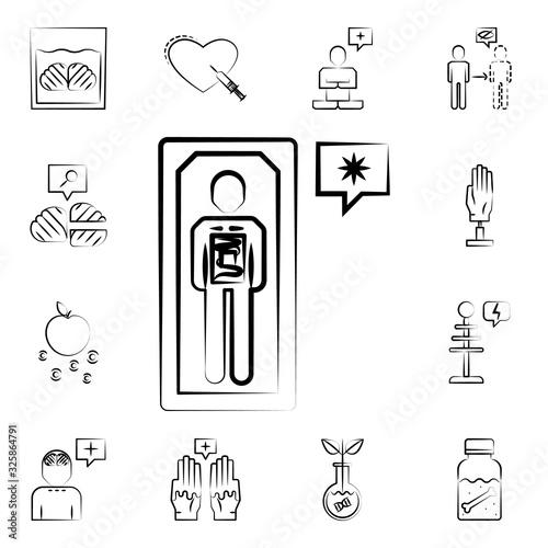 Cryonics icon. Mad science icons universal set for web and mobile