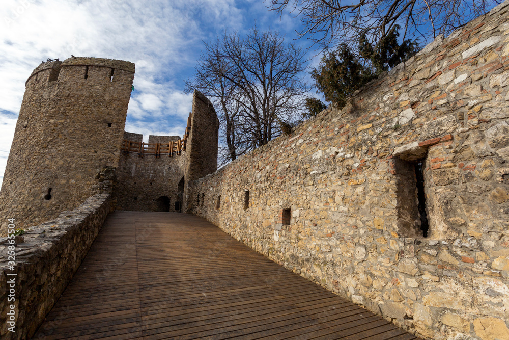 Obraz premium The Barbican bastion in Pecs, Hungary.