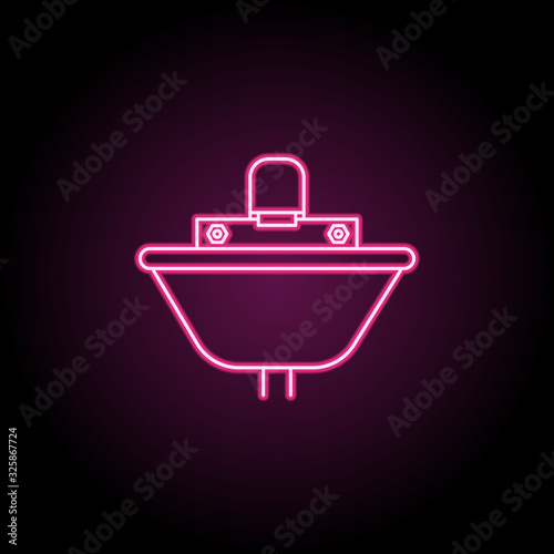 Sink icon. Simple thin line, outline vector of bathroom icons for ui and ux, website or mobile application