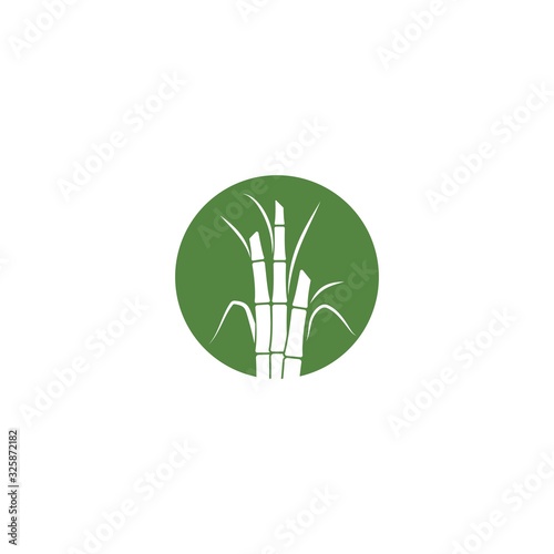 Sugar cane plant logo