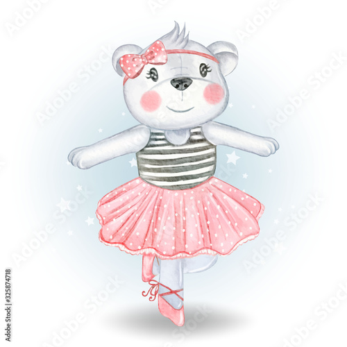 baby bear dancing ballerina