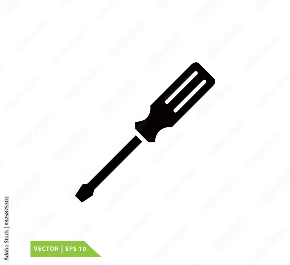 Screwdriver icon vector logo design template Screwdriver icon vector logo design template