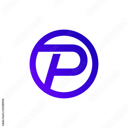 Free Download Letter p circle logo design - GFXLoad