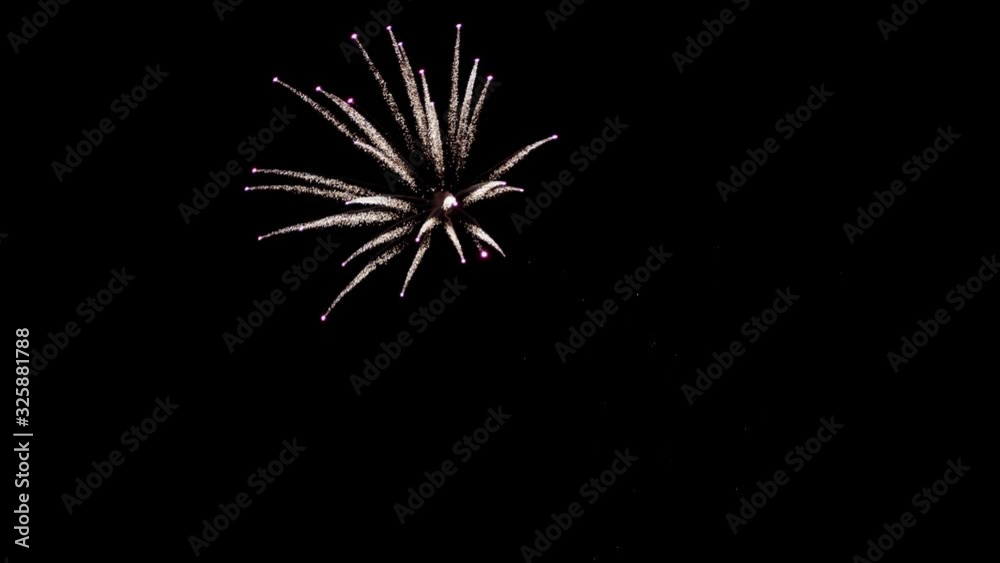 Firework explosion black background for new year, holiday, birthday, wadding, anniversary, party with high speed cinema camera. Firework explosion black background for new year, holiday, birthday, wadding, anniversary, party with high speed cinema camera.