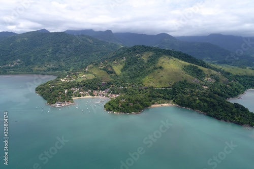 Aerial view of region of Paraty, Rio de Janeiro, Brazil. Great landscape.