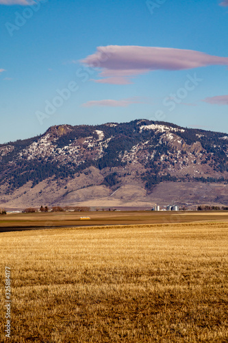 Mt Harris rising above the Grande Ronde Valley in Oregon