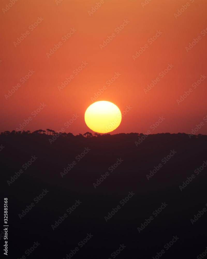 Sunset at the Patachoique viewpoint